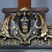 Important Mirror with Pediment, Napoleonic III period – 2nd half of the 19th century
