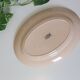 Oval dish in pink ceramic, art deco, 1930, digoin, french manufacture
