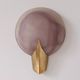 Vintage brass and frosted tinted glass wall light, Denmark, 1970.