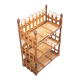 Vintage rattan wall shelf