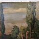 Oil on canvas painting View of the Mill signed Paudonneret? 1941