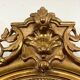 Old hst painting portrait of a man medallion golden frame louis xv style