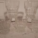 Lot de 5 verres à eau années 60-70