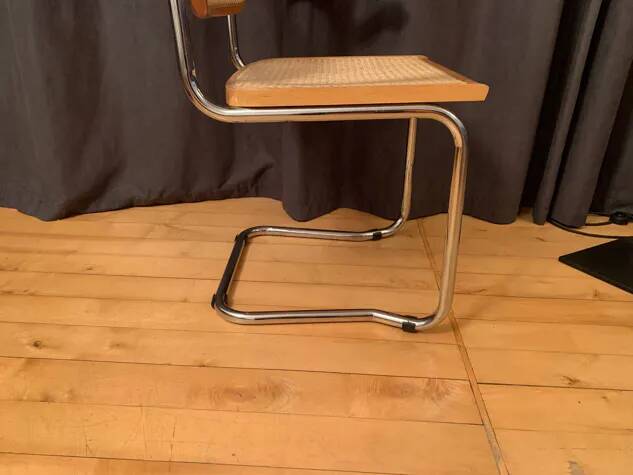 Chair with raffia, Italy, 1980s