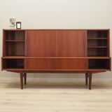 Teak highboard, Danish design, 1970s, production: Denmark