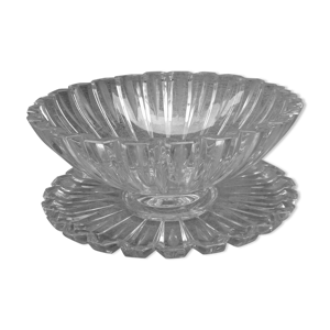 Plat et coupe en cristal - villeroy