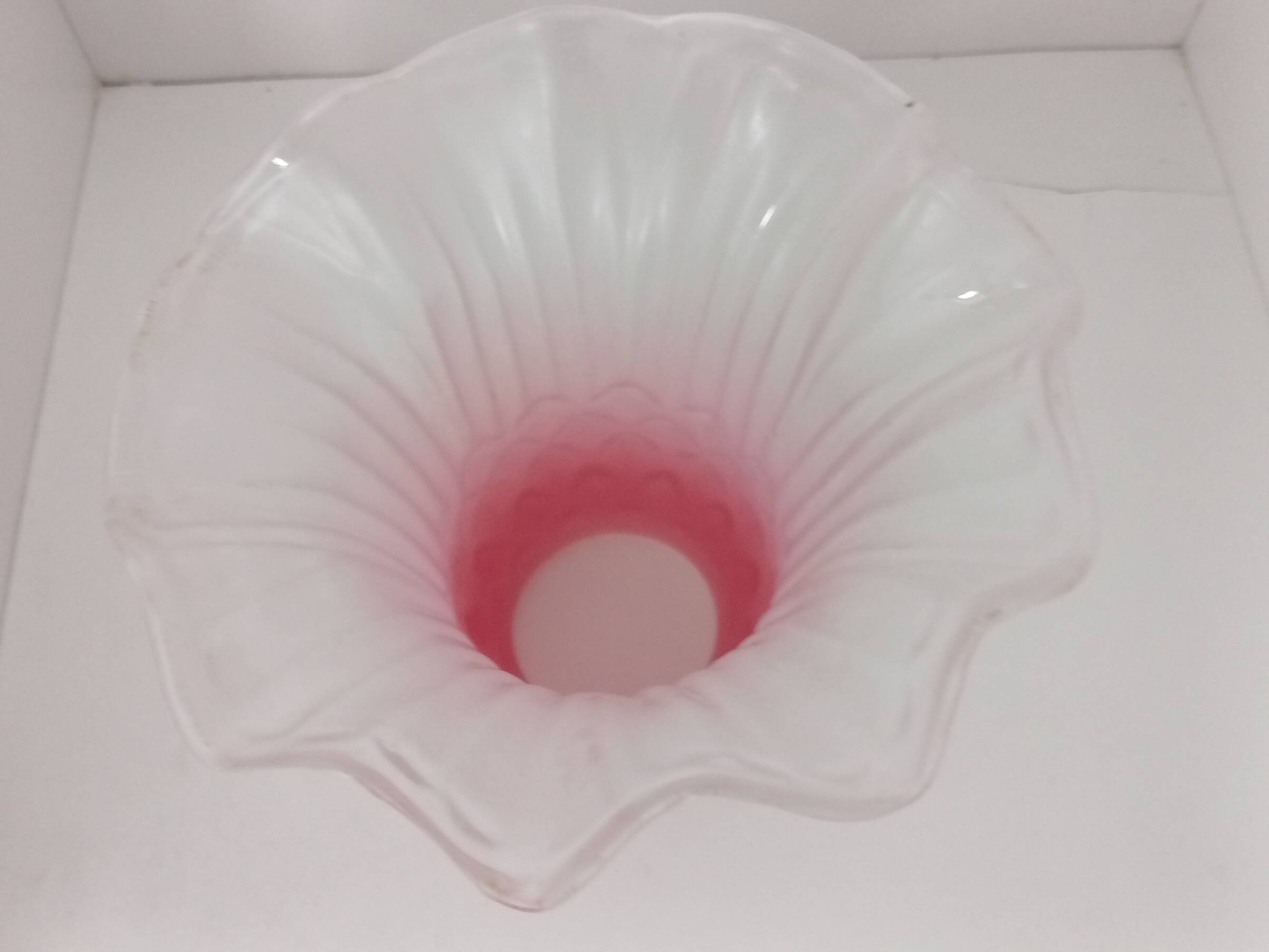 Abat-jour tulipe art nouveau rose