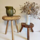 Raw wood stool