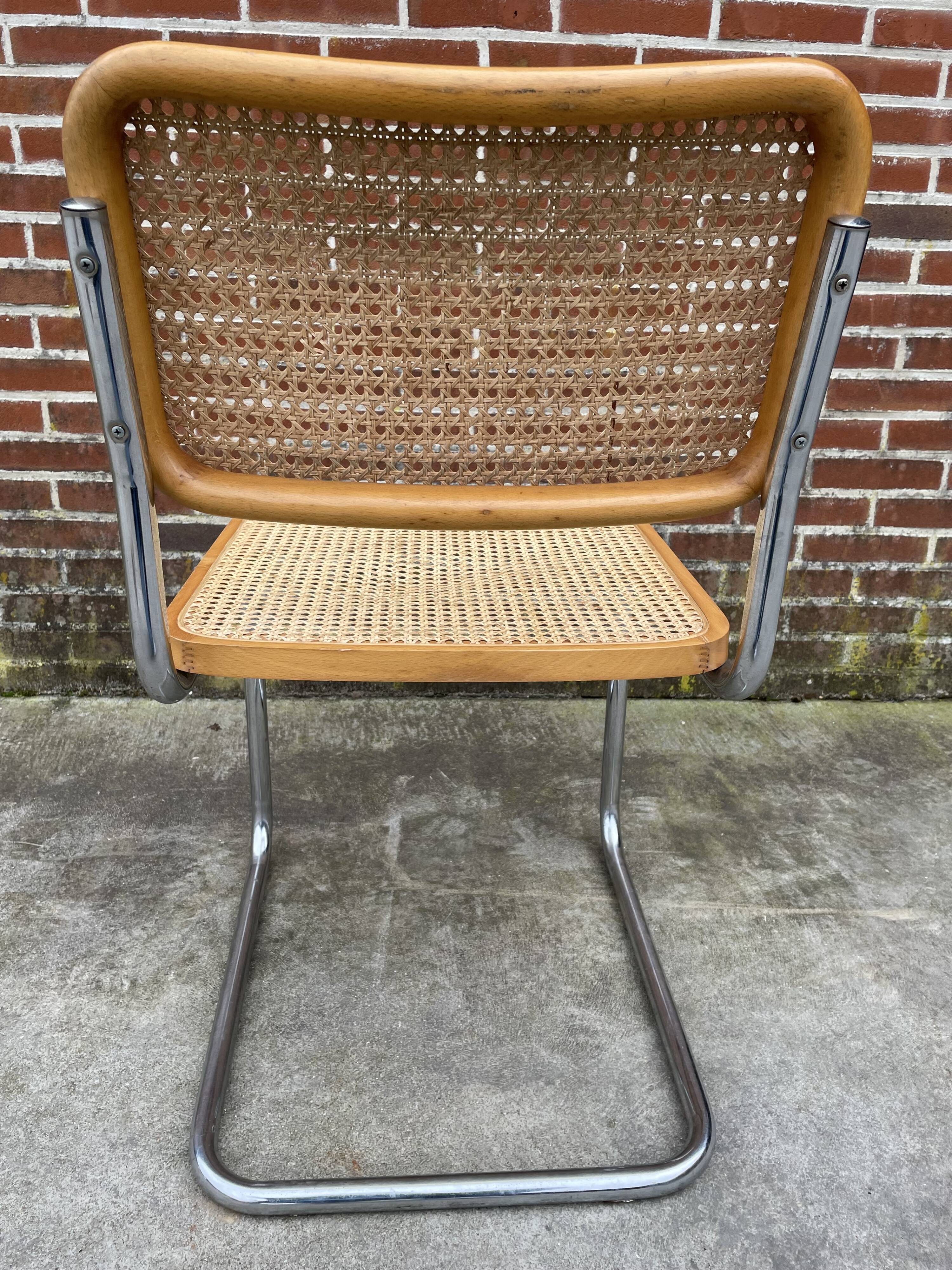 Cesca design chair model b32 in chrome