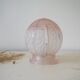 Art Deco pink glass lamp