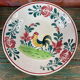 Hollow dish rooster Creil Montereau