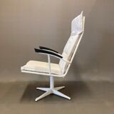 Pair of metal swivel chair and bakelite design 1960