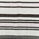 Kilim Turc Vintage Rayé Blanc et Brun, Tapis Bohème Tissé Main,175x220Cm