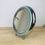 Vintage chrome barber mirror