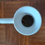 Vintage earthenware vase with floral decoration, Strasbourg