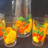Orangeade service vmc reims 1 carafe and 6 glasses