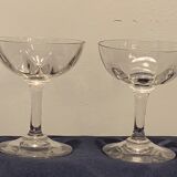 Lot de 7 coupes à champagne en cristal