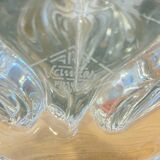 Pair of Vannes crystal candlesticks