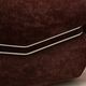 Brown velvet armchair, in the style of Adriano Piazzesi, Italy, 1980s.