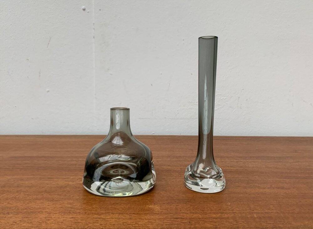 Vases en verre allemands du milieu du siècle de Gral, années 1960, ensemble de 2