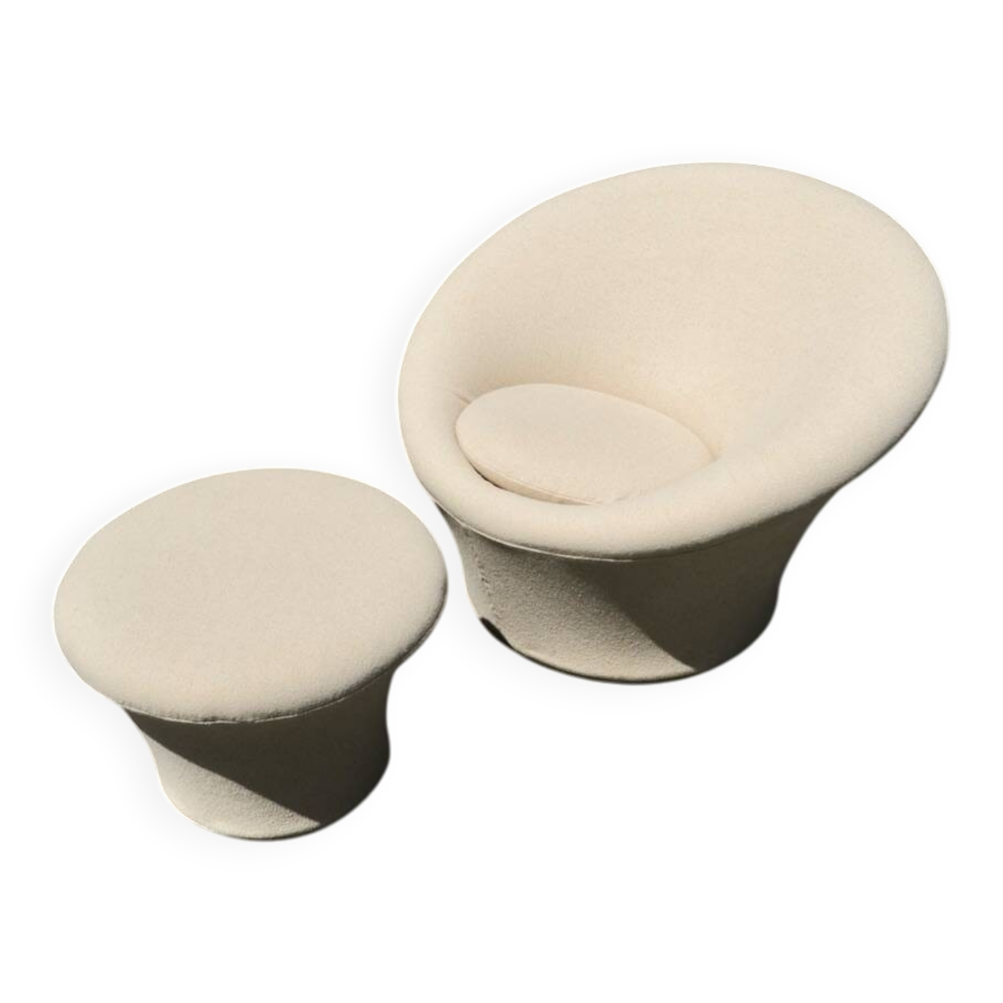 Mushroom armchair and ottoman, Pierre Paulin for Artifort, 1960s