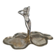 Display stand, cup, pocket tray in silver-plated bronze - Art Nouveau period