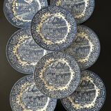8 English ironstone plates