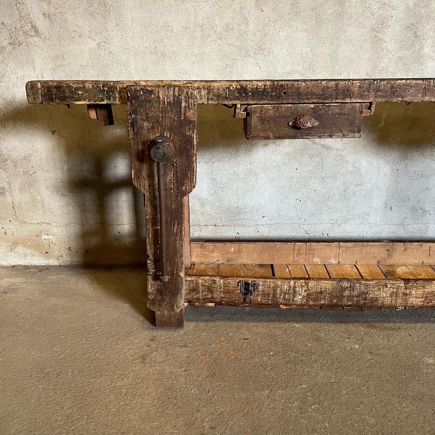 Old carpenter's workbench