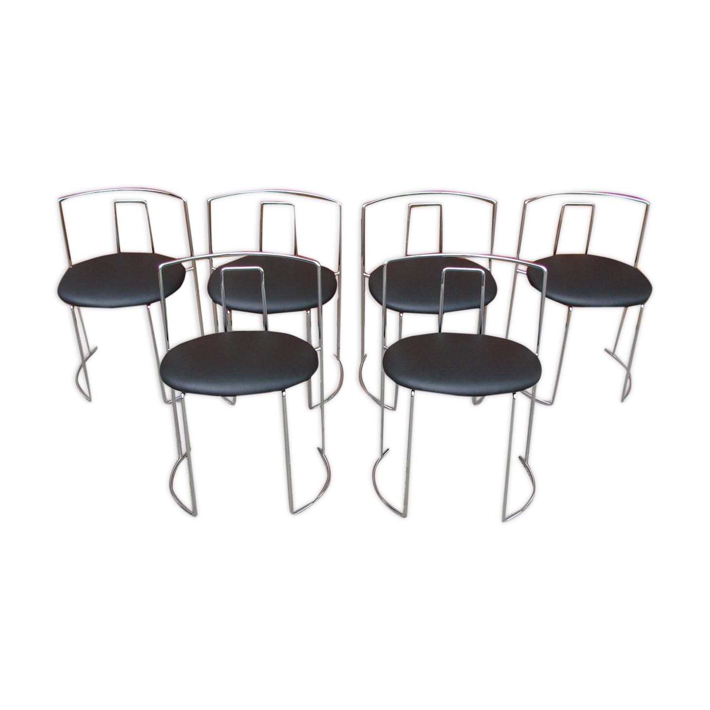 Set of 6 chairs , Italy 1970s