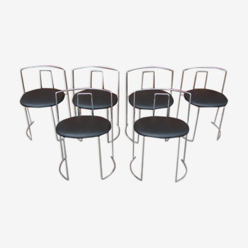 Ensemble de 6 chaises, Italie des années 1970