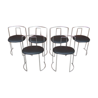 Set of 6 chairs , Italy 1970s