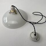 Old vintage opaline pendant lamp