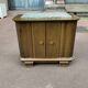 Oak and marble bedside table