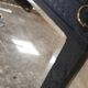 1920s mirror in dark grey painted oak