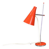 1960s Josef Hurka Red Table Lamp for Lidokov , Czechoslovakia