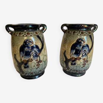 2 Vases Amphora Tcheco-Sloviakia