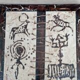 Tableau toile technique particulière et original d'un artiste marocain waddi Jaddioui