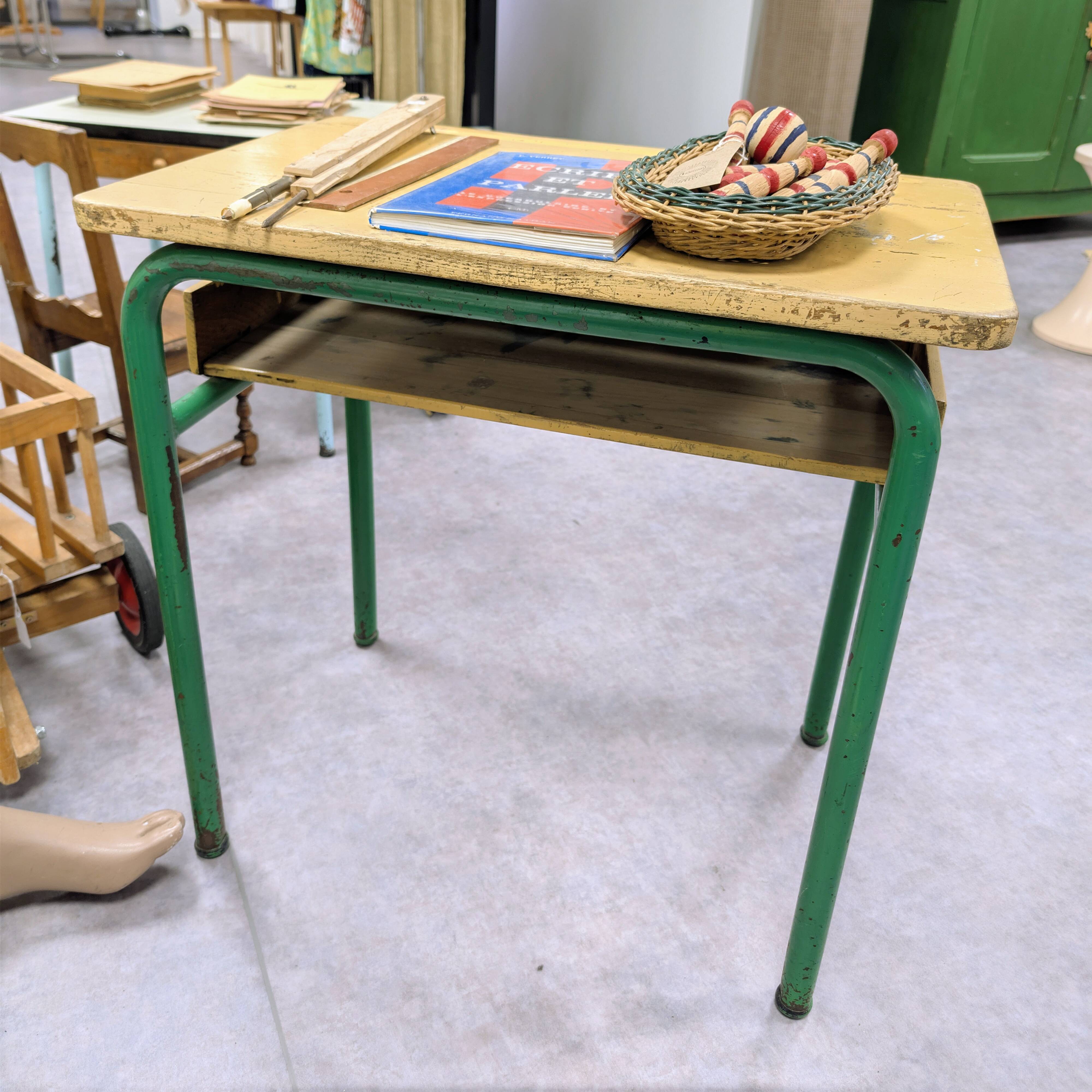 1960s school desk
