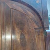 Wardrobe in walnut and marquetry and boxwood fillets from the Consulate period circa 1810