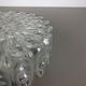 Modernist Floral Glass Wall Light Sconce Made by Hillebrand, Germany, 1970s