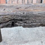 Massive wooden bench