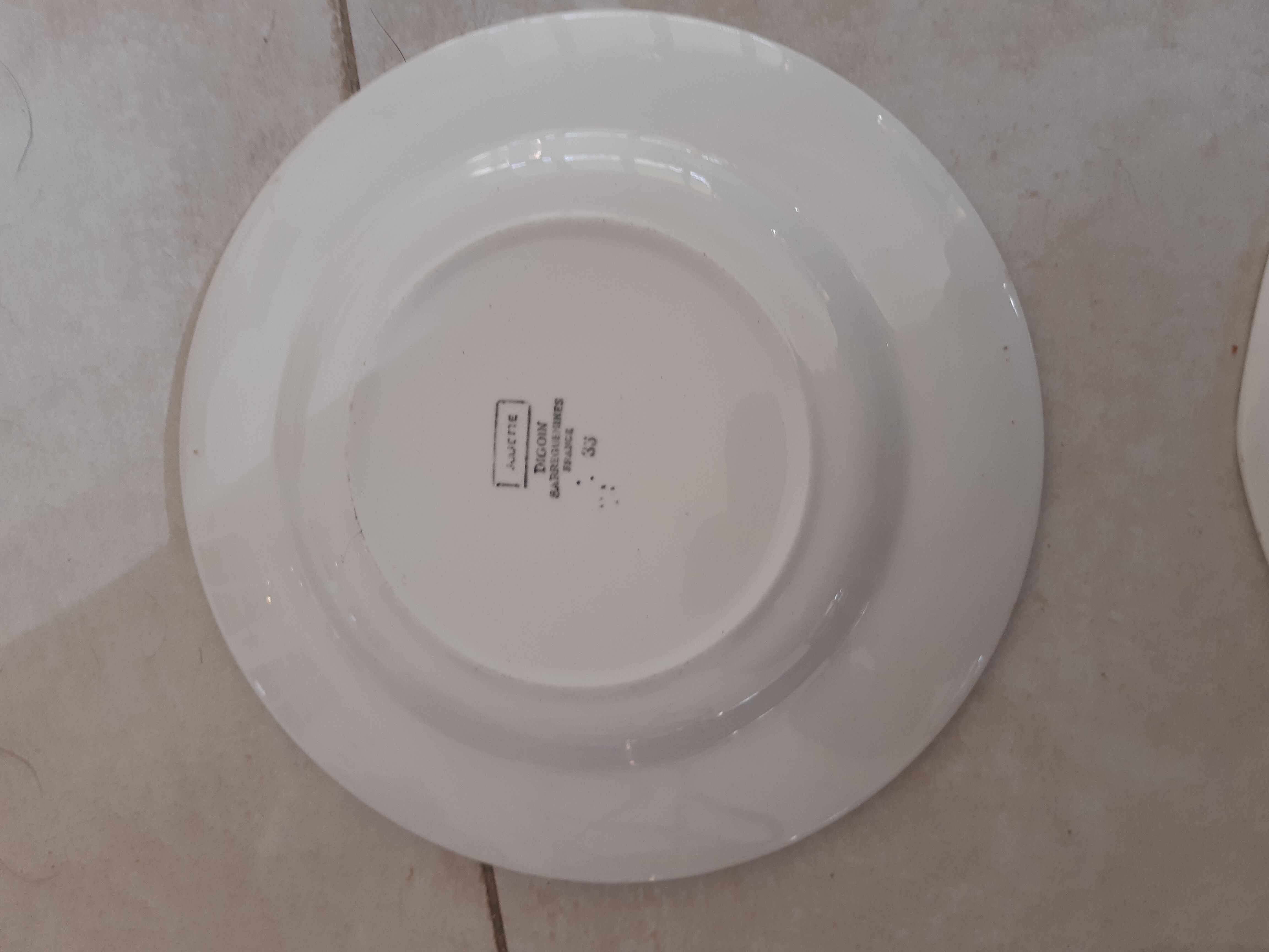 Digoin Sarreguemines plates