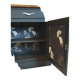 Buffet noir en bois massif