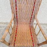 Rattan armchair "A la Girafe"