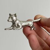 Set of 6 metal fox knife rests