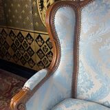 Restored Louis XV style shepherdess armchair