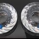 Pair of candlesticks "Hvidovre" in crystal - Royal Copenhagen