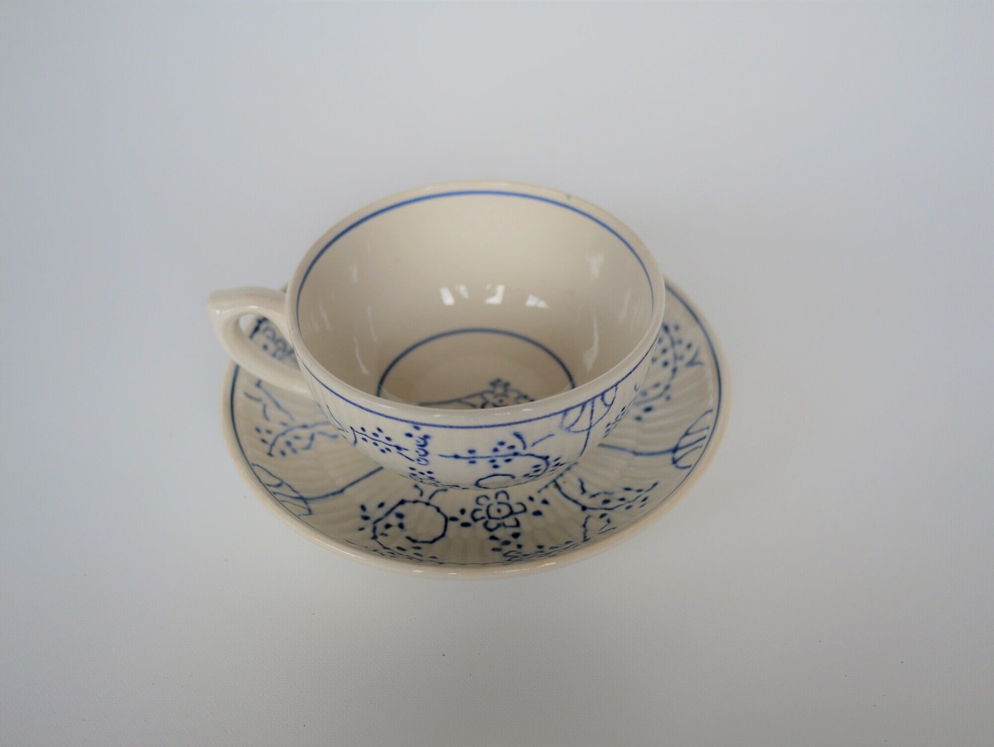 Vintage cup and sub-cup edited by Boch La Louvière