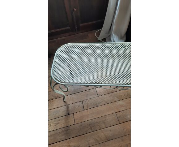 Garden forged iron coffee table