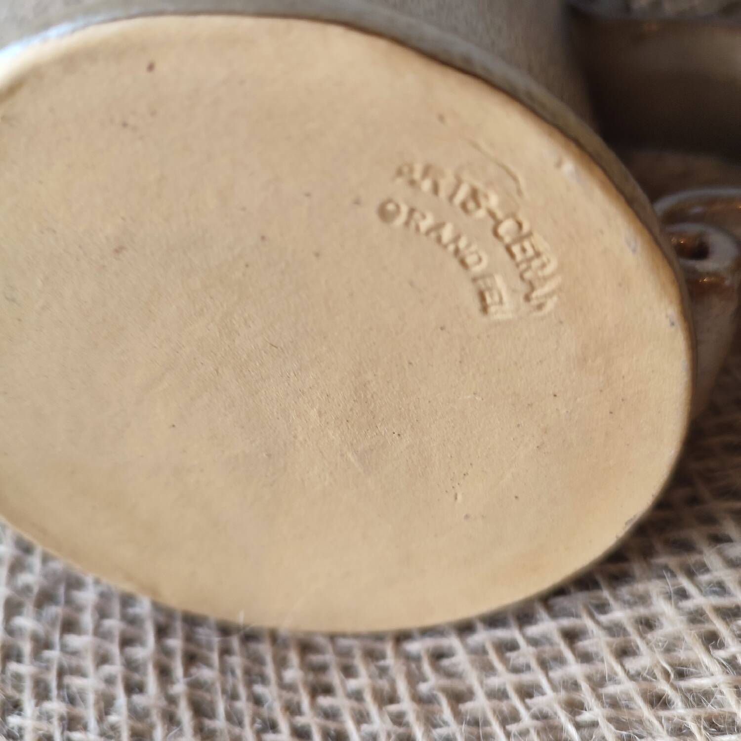 Mug tasse Grès de Puisaye Arts-Céram années 50